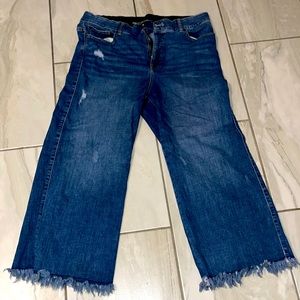 INC Jeans Frayed Bottoms Wide